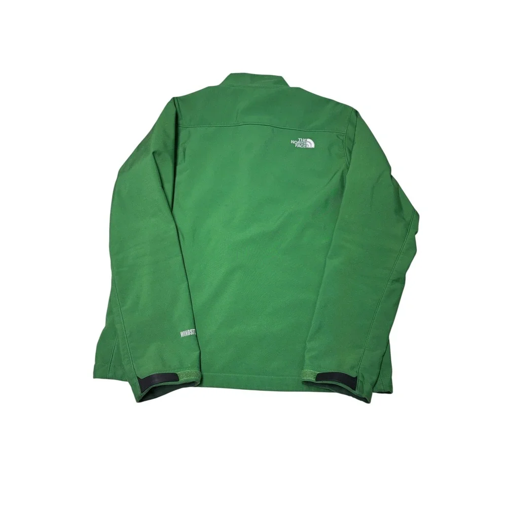 The North Face Windstopper Softshell Jacket Green Mens Medium A14P F13 Full Zip